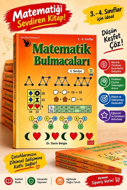 Matematik Bulmacaları 1. Seviye (3-4. Sınıflar)