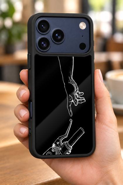iPhone 18 Pro Max Compatible Handlebar Patterned Shockproof Case with Camera Protection