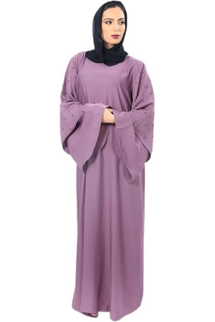 Womens Abaya Made With Fine Fabric, Comes With Matching Hijab AJ1157A Traditional
