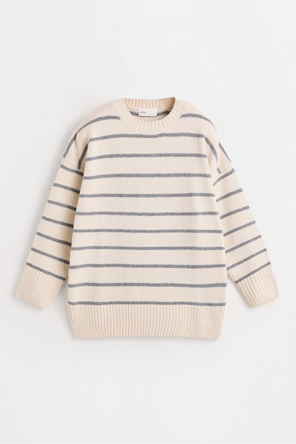 KADIN Oversize basic sünger dokulu kazak