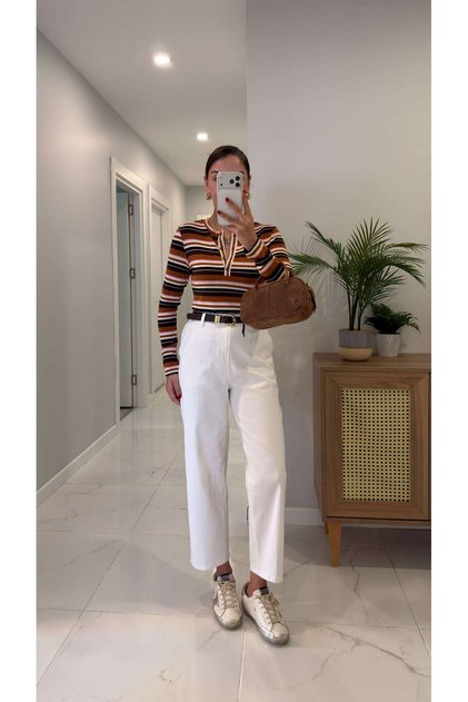 Sadrol White Barrel Jean