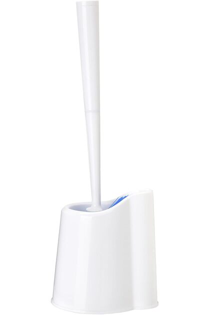 Toilet Brush Power Set – Anti-Clog Bristles for Deep Cleaning, Ergonomic Grip, Open Holder for Better Drying & Hygiene – For Standard Toilets