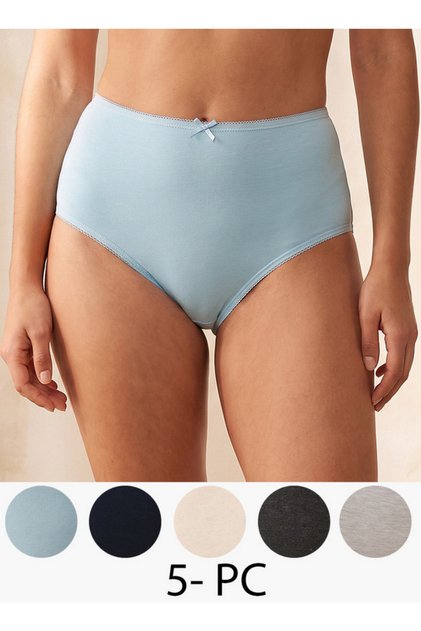 Intimates Pack of 5 High-Waist Full Briefs