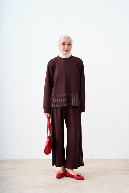 Women's Stone Detail Set Brown