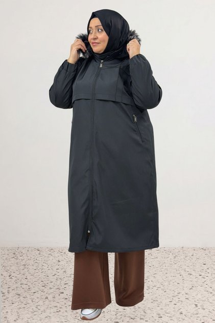 63031 Large Size Mobile Hooded Bondit Cap - Black
