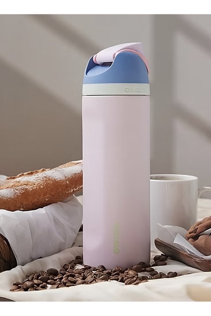 FreeSip Insulated Stainless Steel Water Bottle With Straw For Sports Travel And School BPA Free Sports Water Bottle 24OZ