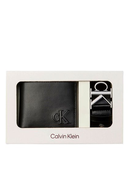 Siyah Erkek Cüzdan-Anahtarlık Takımı CK WALLET + BELT