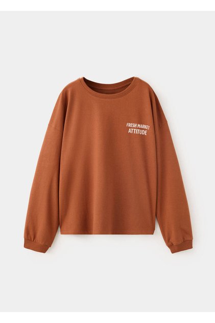 Oversize desen detaylı tişört