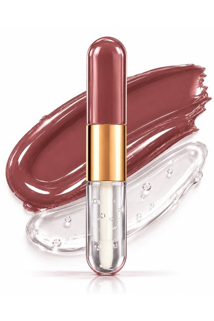 KK 2 IN 1 Çift Taraflı Lip Oil + Lip Gloss Dudak Parlatıcısı