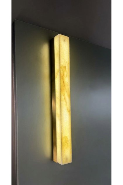 AtakLamp Modern Oniks Mermer Dikey Duvar Apliği