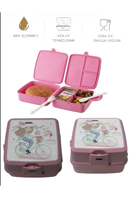 Premium Illustrated Kids' Lunch Box - Leak-Proof School Lunch Box - Bpa-Free