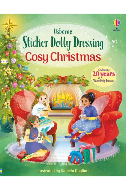 Sticker Dolly Dressing Cosy Christmas – Книга със стикери за деца над 5 години