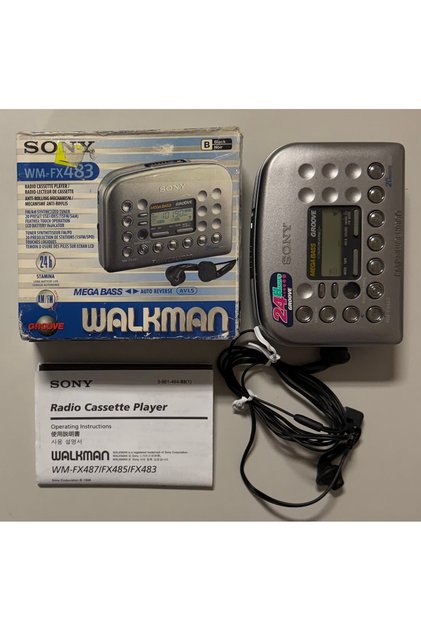 Sony Wm-Fx483 Radio Walkman (the Period Product Is Very Clean, Tires Changed, Radio and Cassette Players Are Active)