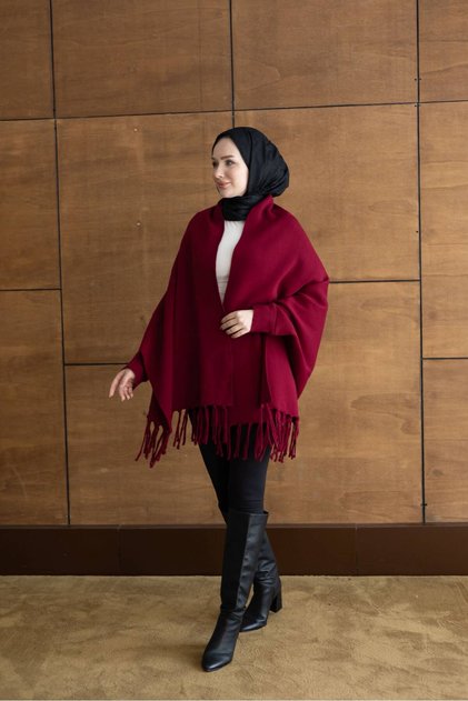 Women's Tasseled Flowy Poncho