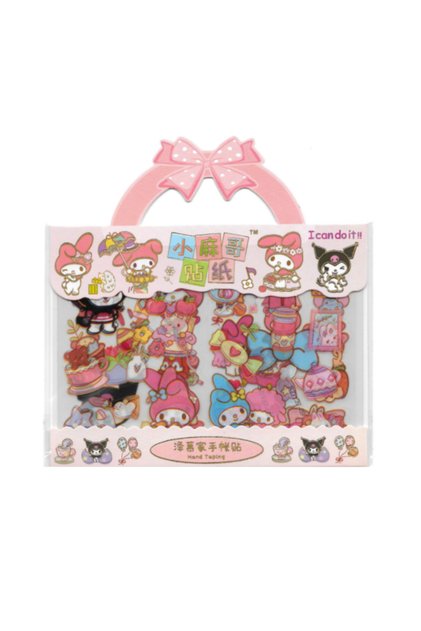 pembe renkli Sticker Çantası