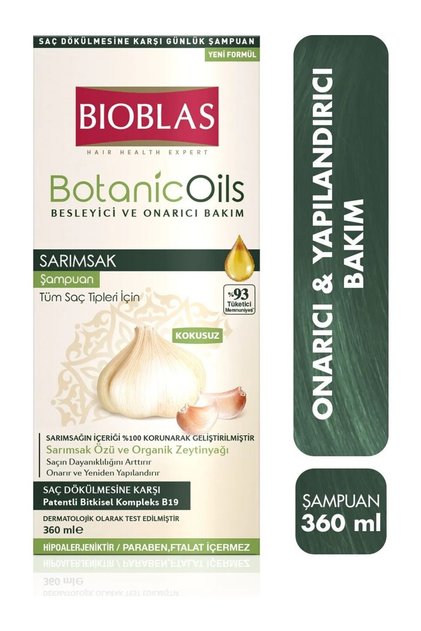 Botanic Oils Sarımsaklı Şampuan 360 ml Saç Dökülmesine Karşı, Güçlendirici