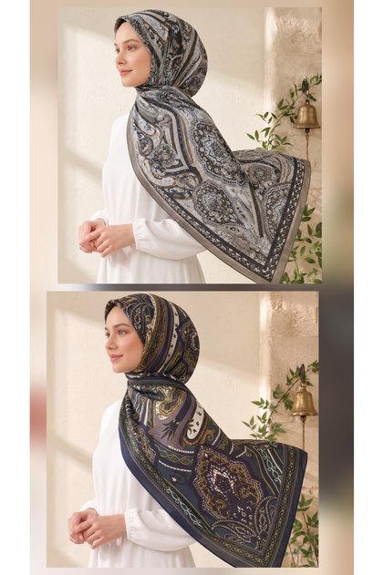 Dolce Vita Patterned Cotton Soft Shawl, Paisley Series, Pack of 2.