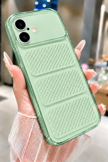 iPhone 17 Compatible Camera Protrusion Protected Soft Ventilation Hole Transparent Silicone Phone Case Cover
