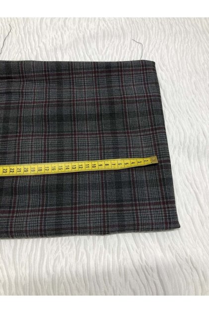 Plaid Outerwear Fabric, Piece 100X140 cm