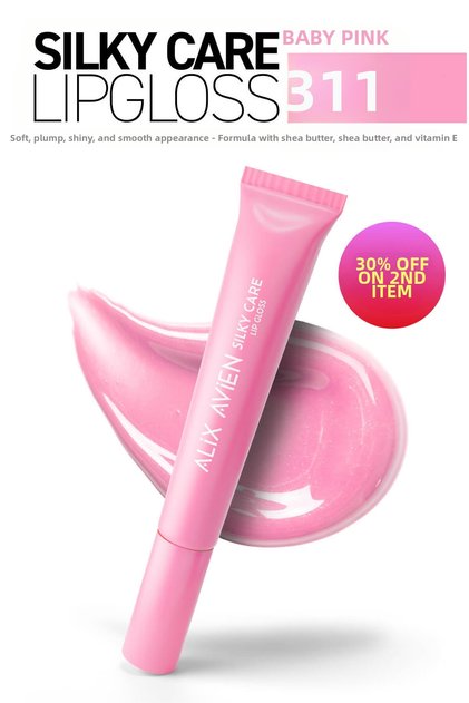 Plumping and Moisturizing Lip Gloss - Silky Care Lipgloss 311 Baby Pink
