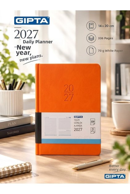 Gipta 2027 Agenda 14X20 Daily Agenda 336 Pages Lined 100-Eck