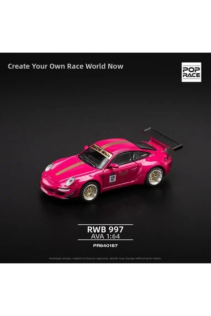 Poprace 1/64 Pink 997 Rwb Porsche