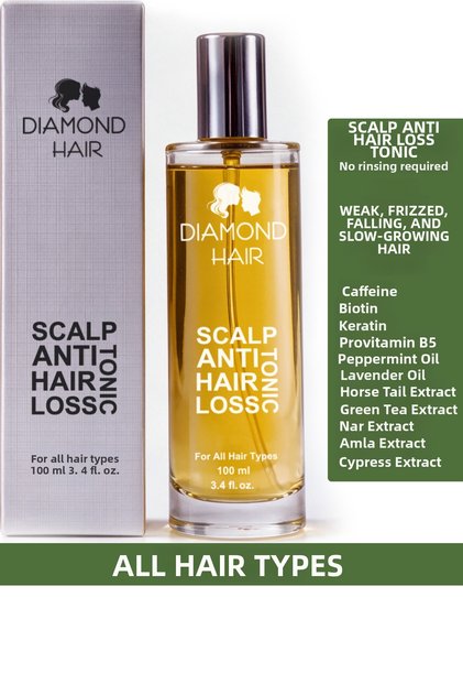 Itching Dandruff Anti-Hair Loss Hair Tonic Fast Hair Growth Serum Biotin Caffeine Rosemary Water