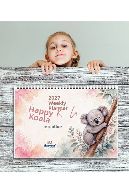 2027 Calendar 53-Week Planner - Happy Koala