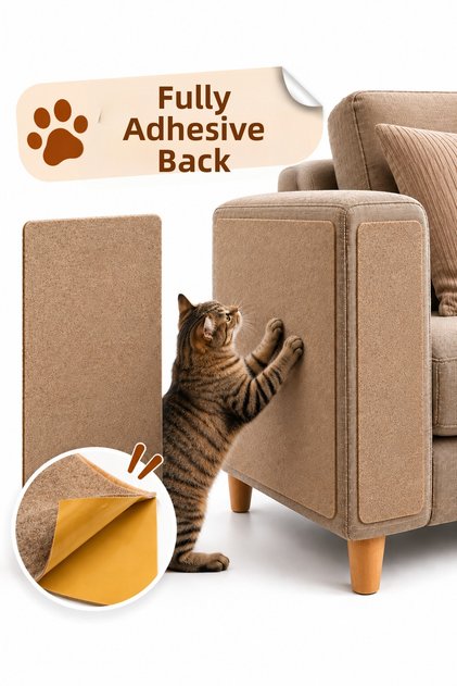 Large Size Fully Adhesive Felt Cat Furniture Protector Anti-Scratch Protection Mat