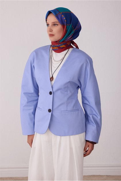 Taba Geometrik Desen %100 Twill İpek Eşarp 4419-51