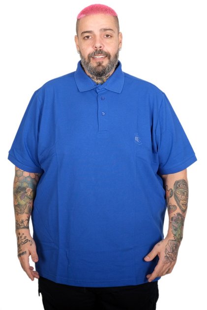 Fashion XL Battal Size Men's Tshirt Polo Collar Embroidered Classic Pique 20553 Saks