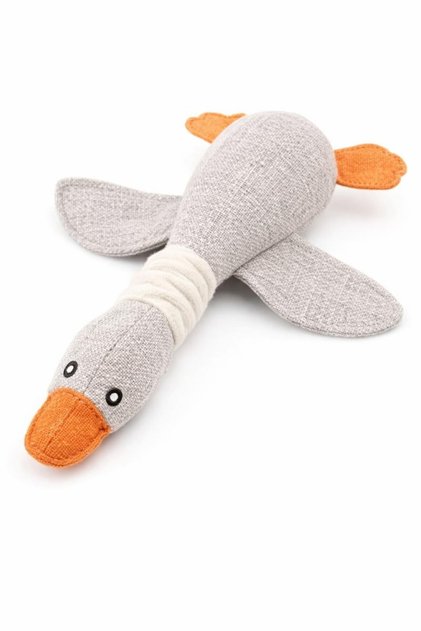 Fabric Dog Toy Cute Duck Shaped Home Pet Toy Durable Stitched Engaging O