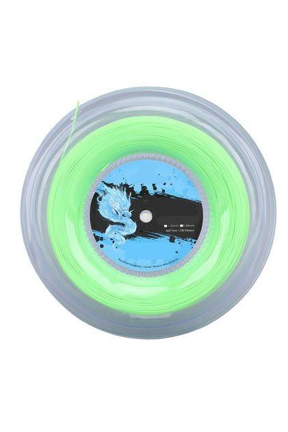 green Polyester Tennis String Tennis String Polyester 200m Reel Tennis Racket String for Training Fl