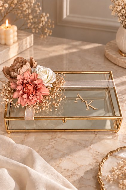 25-15 cm Unchained Girl's Wish Chocolate Box Promise in a Glass Box Engagement Chocolate Box Baby Chocolate