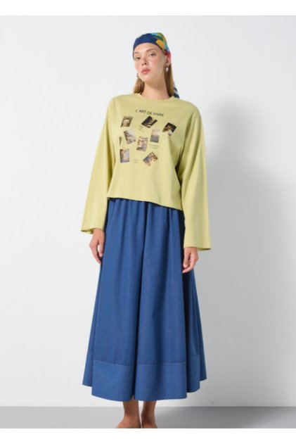 Oversize Printed T-Shirt Çağla