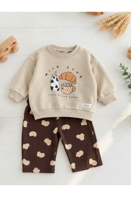 Milk Club Premium 100% Cotton Unisex Baby/Child Set