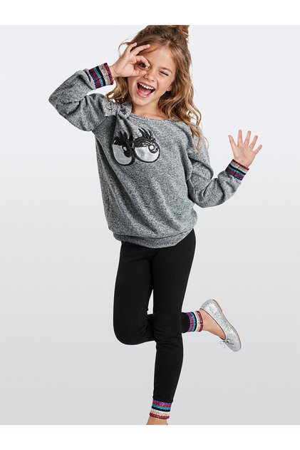 Eyes Girl's Knitwear Sweater Tights Set