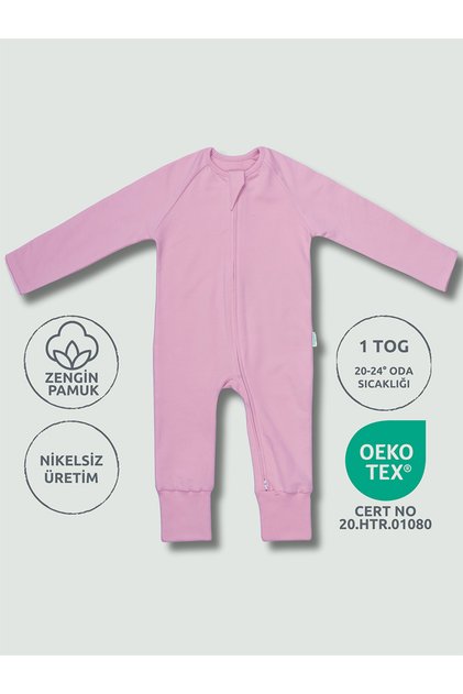 1 Tog Sleeping Bag with Children's Booties - Roza