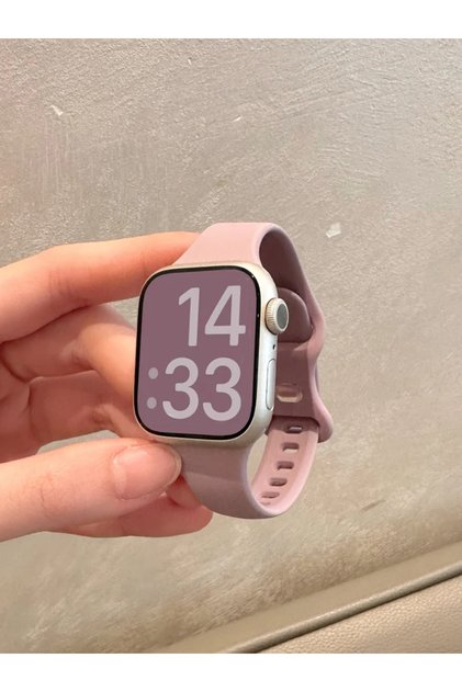 38 40 41mmS10-42 Lavender Slim Silicone Strap For Apple Watch Band 45mm 44mm 40mm 41 42-38mm sport b