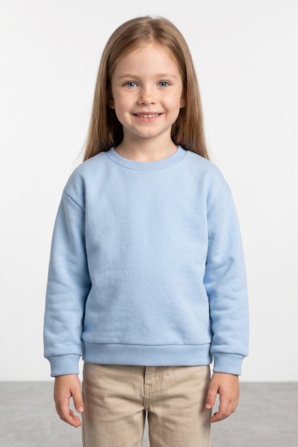 3 İplik Basic Unisex Çocuk Sweatshirt