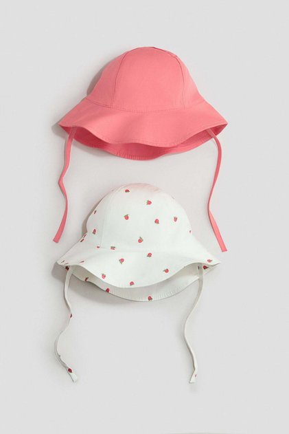 2-pack cotton sun hats