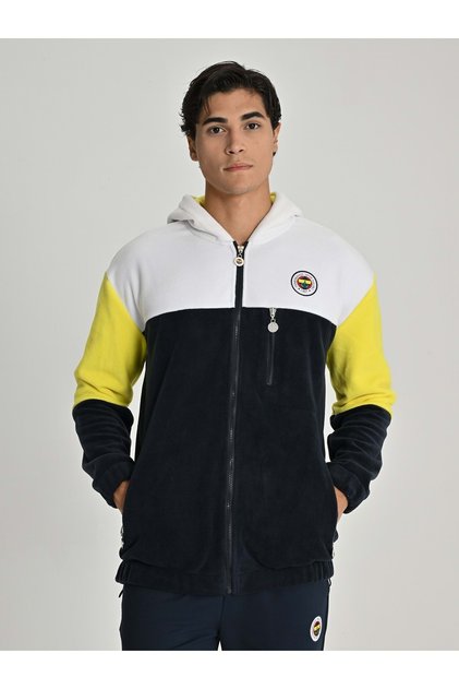 S.K. 25/26 Tribün Three Color Fleece Men's Sweatshirt White