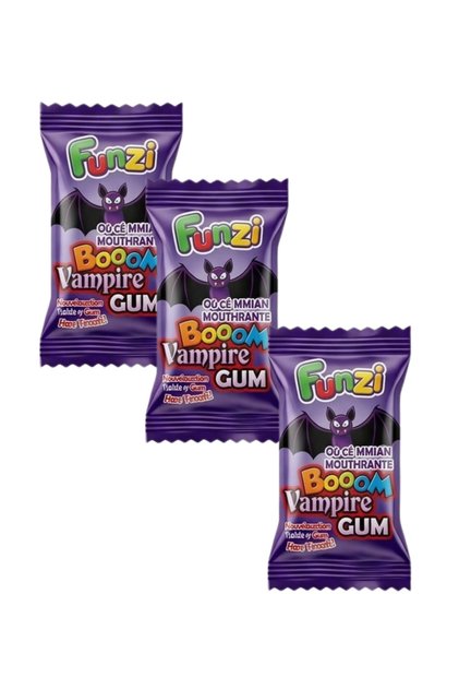 Booom Vampire Gum - Ekşi Dolgulu Dil Boyayan Balonlu Sakız