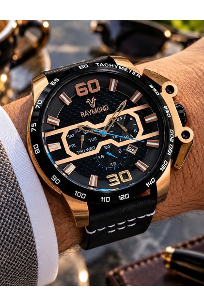 Big Case Sport Design Men's Wristwatch