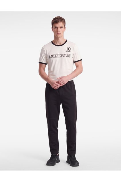 Cotton Pocketed Waist-Tie Jogger Sports Sweatpants