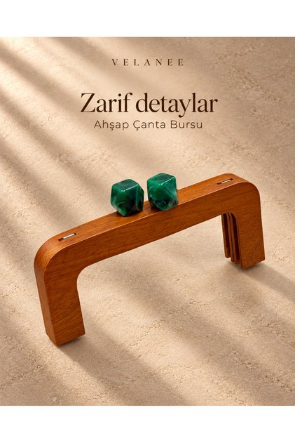 Taş Detaylı Ahşap Çanta Bursu