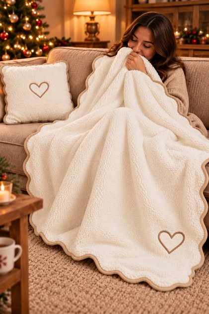 Welsoft Fleece TV Blanket: Embroidered, Soft Plush, Piped, Armchair Throw, and Knee Blanket