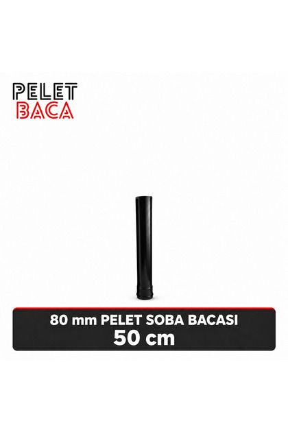 80 mm Baca Borusu 50 cm – Otomatik Pelet Sistemleri İçin