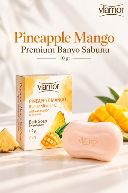 Pineapple Mango Katı Sabun 110 gr,Tropikal Bakım Serisi