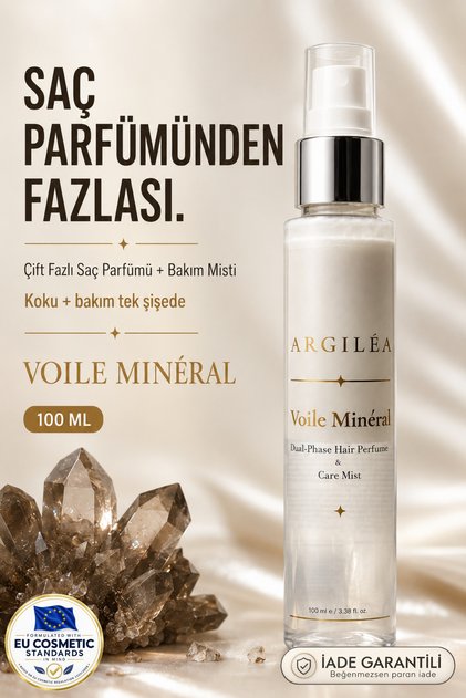 Voile Minéral - Işıltı Veren Saç Parfümü & Keratin Bakım Misti | Kabarma Karşıtı Kolay Tarama -100 ml